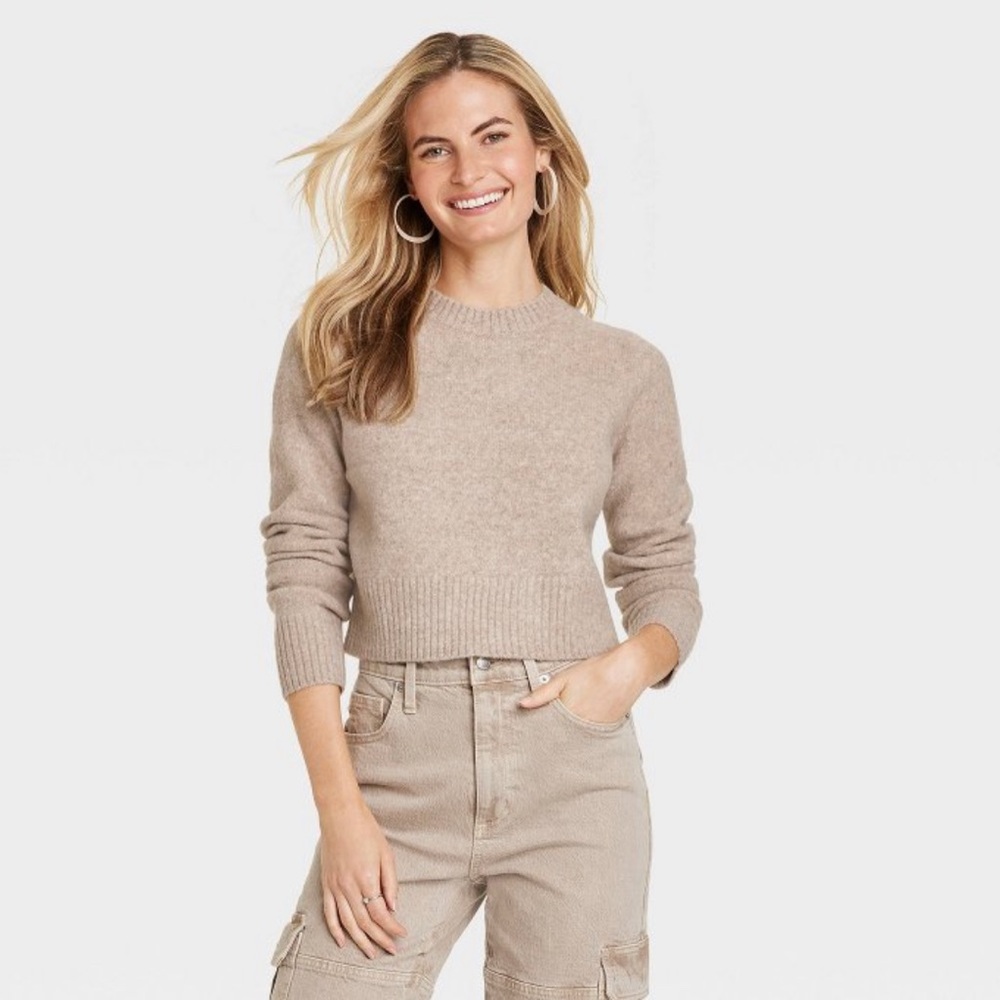 Women’s Crew Neck Cashmere-Like Pullover Sweater Universal Thread NWT